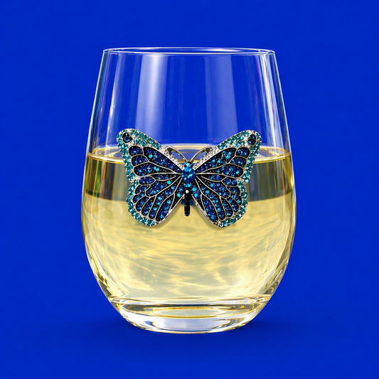 The Queens' Jewels® - Blue Butterfly Stemless