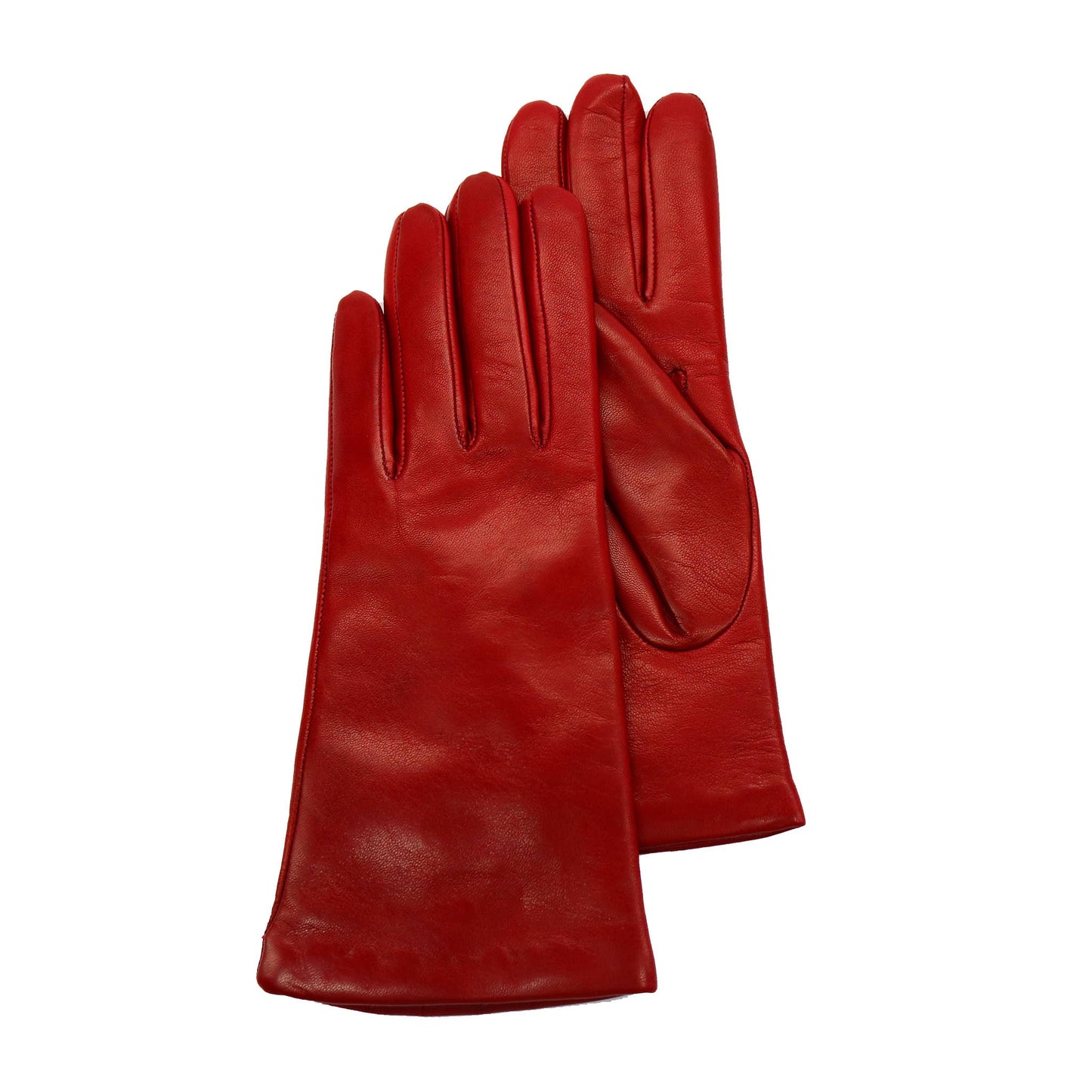 MADE IN ITALY 9" LEATHER GLOVES WITH CASHMERE LINING