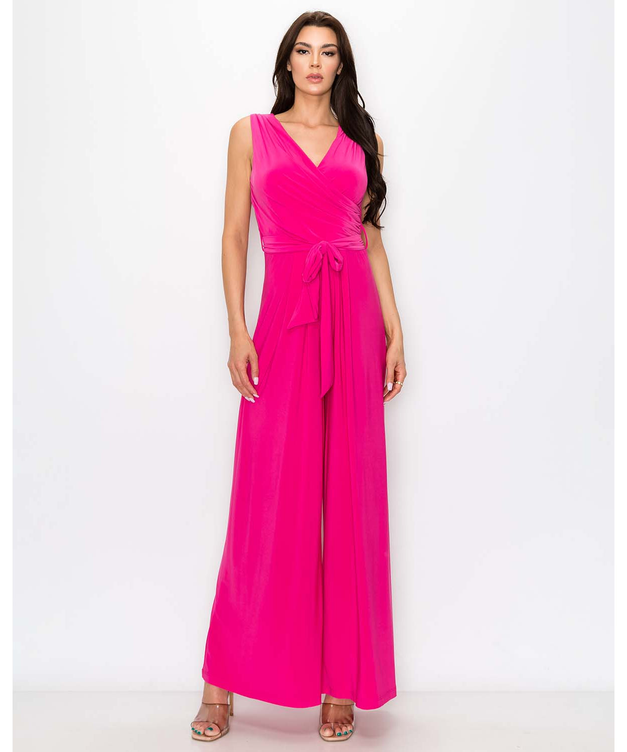Last Tango Surplice Jumpsuit With Tie Waist