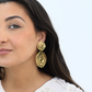 KARINE SULTAN - Maxi Floral Clip-On Earrings - 24K Gold Plated