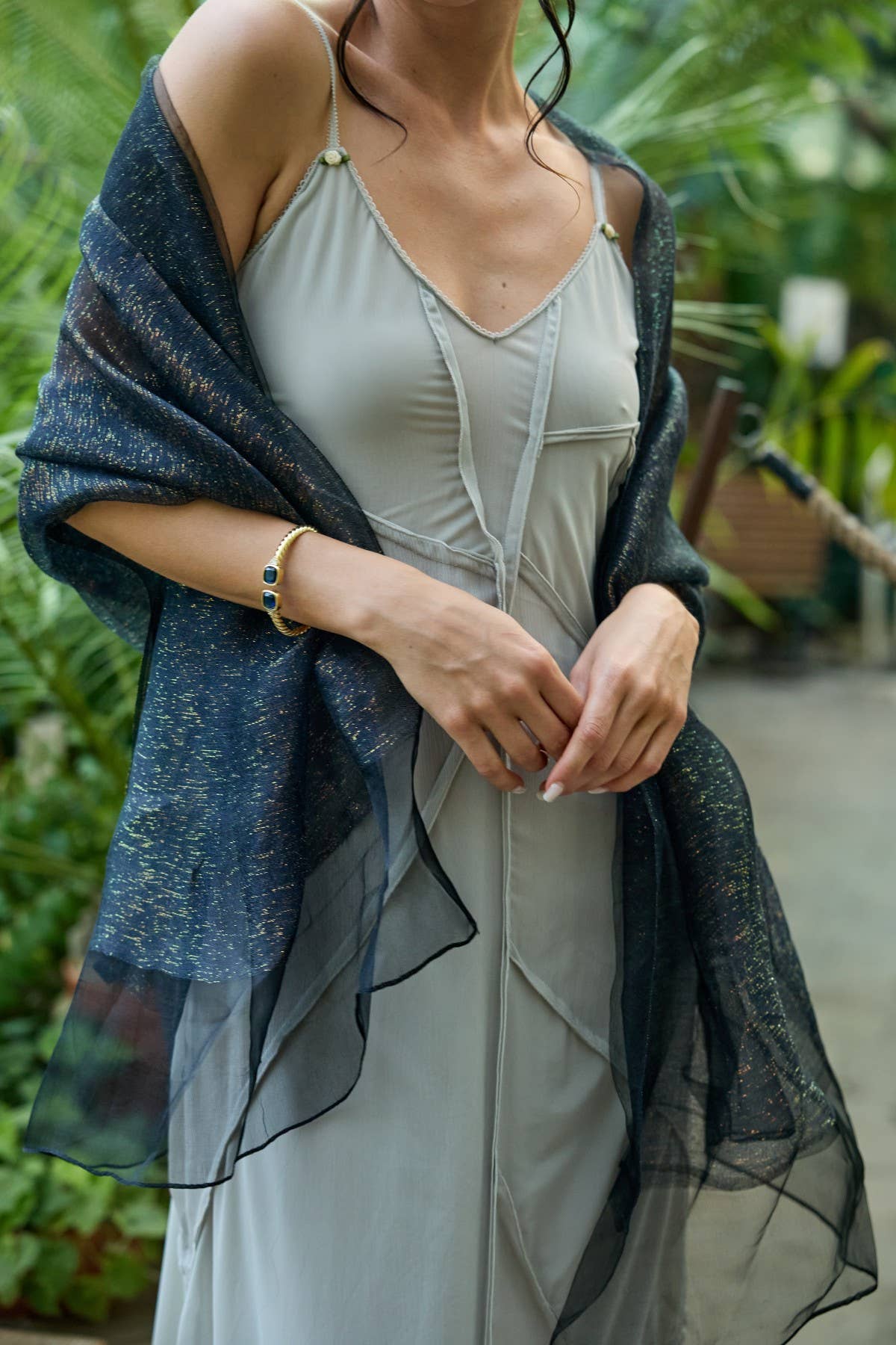 SAACHI - Sparkle Sheer Social Wrap Scarf