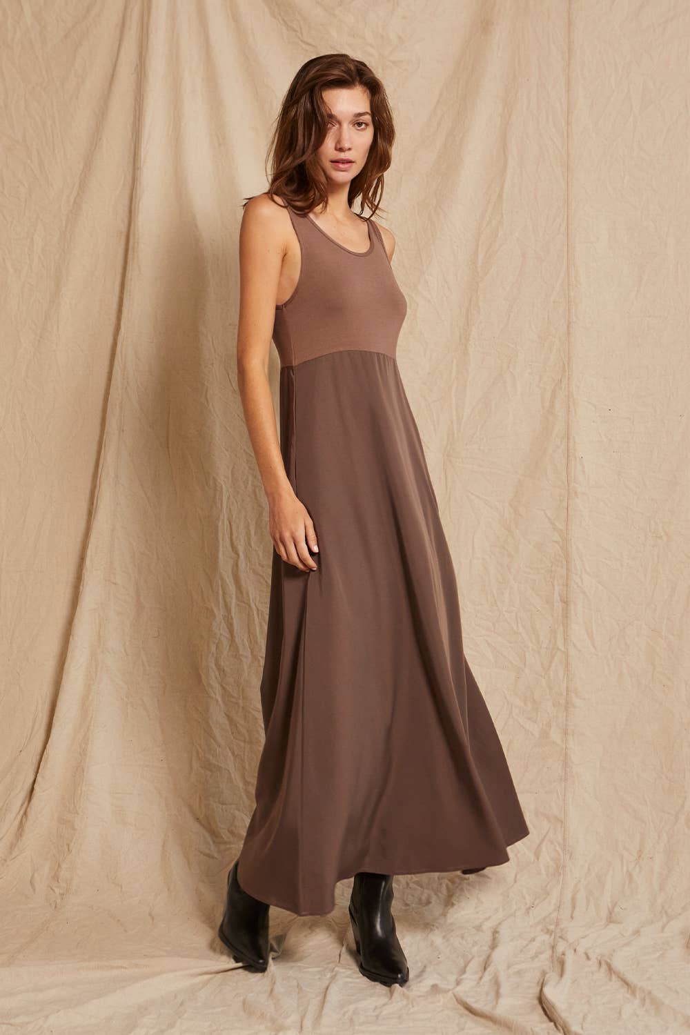 Crescent Brooks Dress and Sweater Two-Piece Set