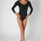 NIKIBIKI Jersey V Neck LS Bodysuit