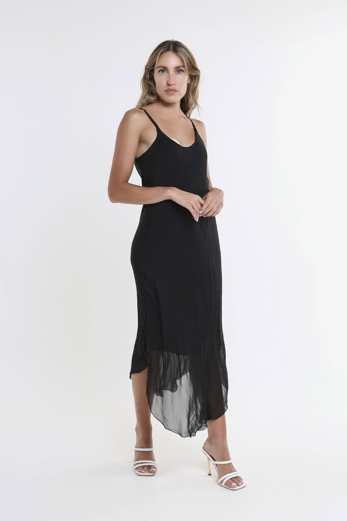 Rachel Silk Midi Dress (DT224)