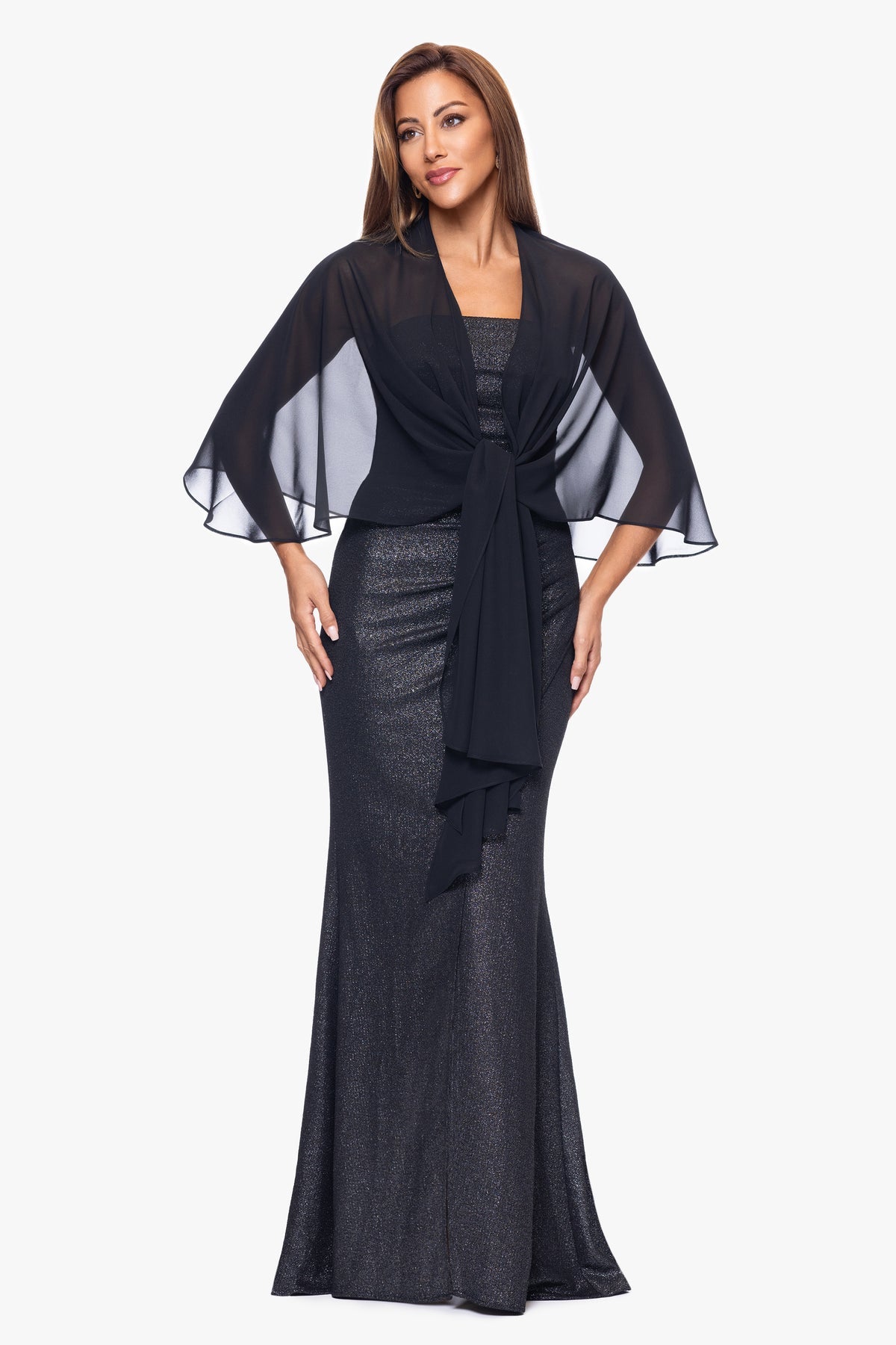 Betsy & Adam "BERNADETTE" CHIFFON SHAWL WRAP