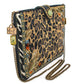 Mary Francis Untamed Beaded Animal Print Crossbody Handbag