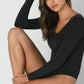 NIKIBIKI Jersey V Neck LS Bodysuit