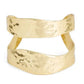 KARINE SULTAN - Modern Split Cuff Bracelet - 24K Gold Plated