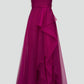 Theia Couture Teresa Strapless Draped Gown