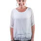 Adriana Silk Double Raw Edge Top (BQ209)