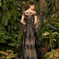 Alexander by Daymor Couture Cap Sleeve Sequin Ornate Embroidered Gown