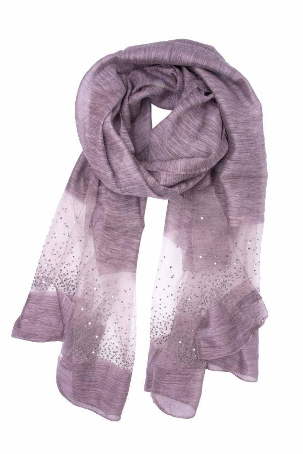 SAACHI - Star Gazer Wool Blend Sparkle Silk Scarf