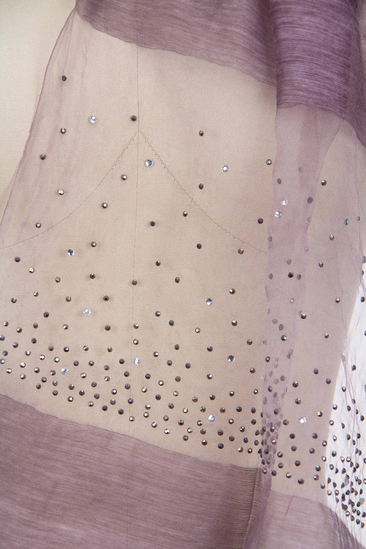 SAACHI - Star Gazer Wool Blend Sparkle Silk Scarf