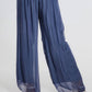 TINA Stephens Italy/Tees By Tina - Roxy Silk Straight Leg Pant (PL212)
