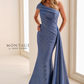 MON CHERI Montage Sculpted One Shoulder Mermaid Gown