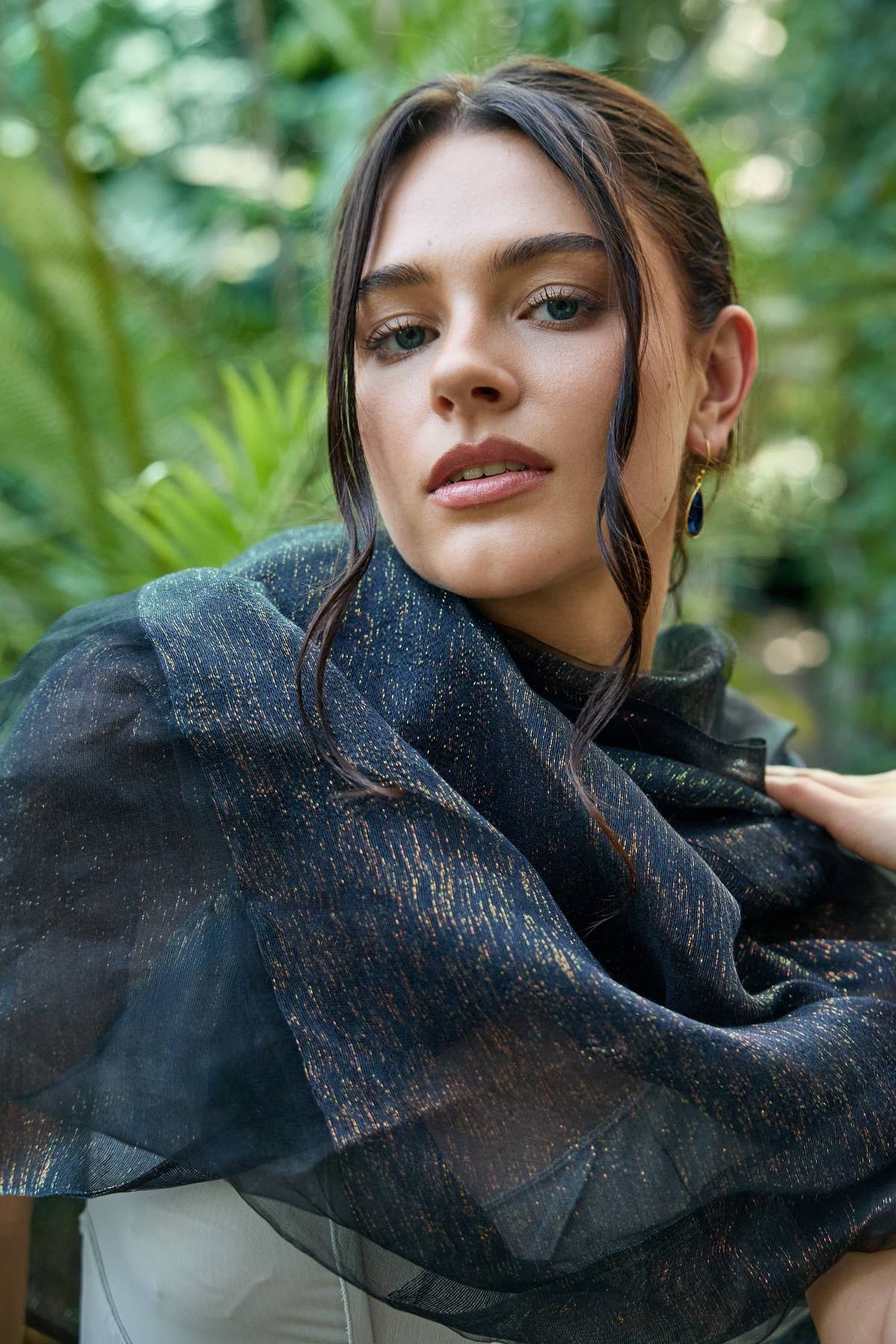 SAACHI - Sparkle Sheer Social Wrap Scarf