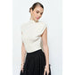 INA - Classic Mock Neck Sleeveless Knit Top