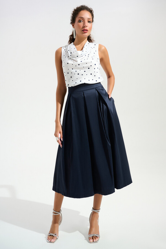 Joseph Ribkoff Elegant High-waist A-line Skirt Style