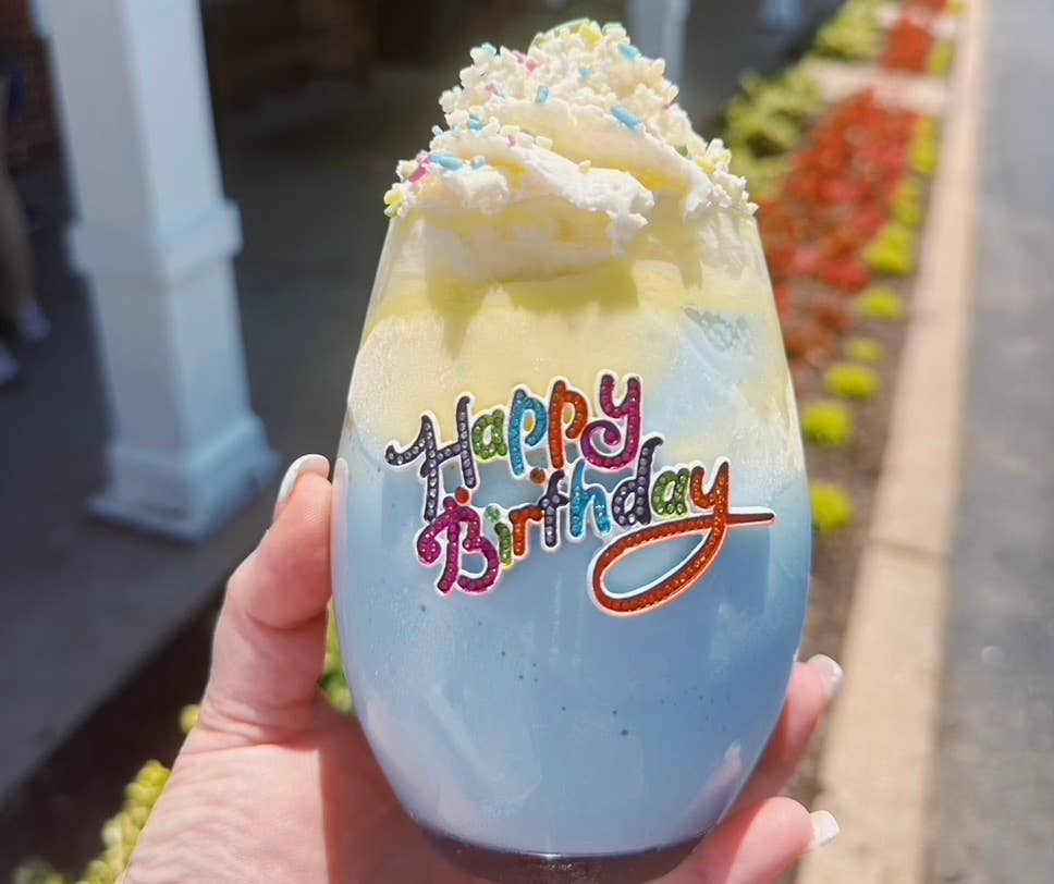 The Queens' Jewels® - Happy Birthday Jeweled Stemless Wine Glass