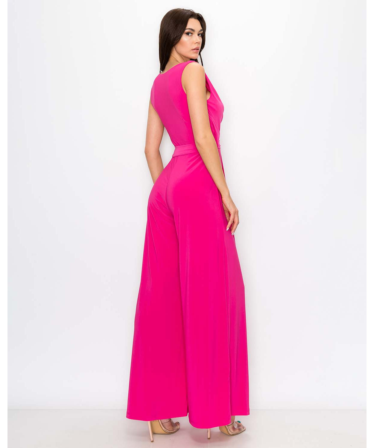 Last Tango Surplice Jumpsuit With Tie Waist