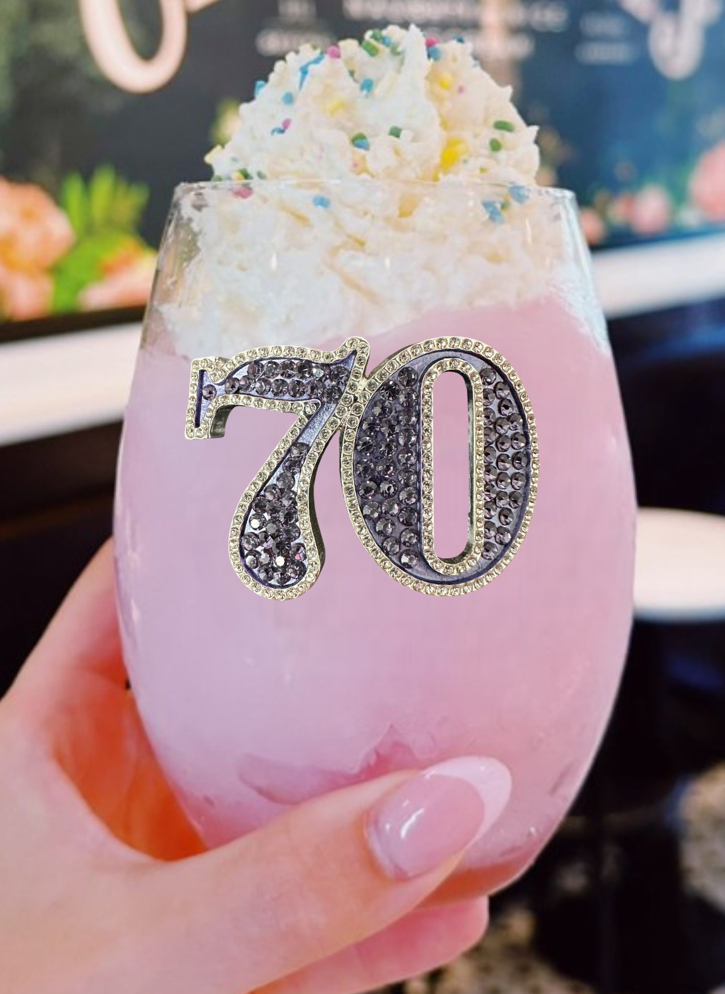 The Queens' Jewels® - 70th Birthday Stemless Wine Glass