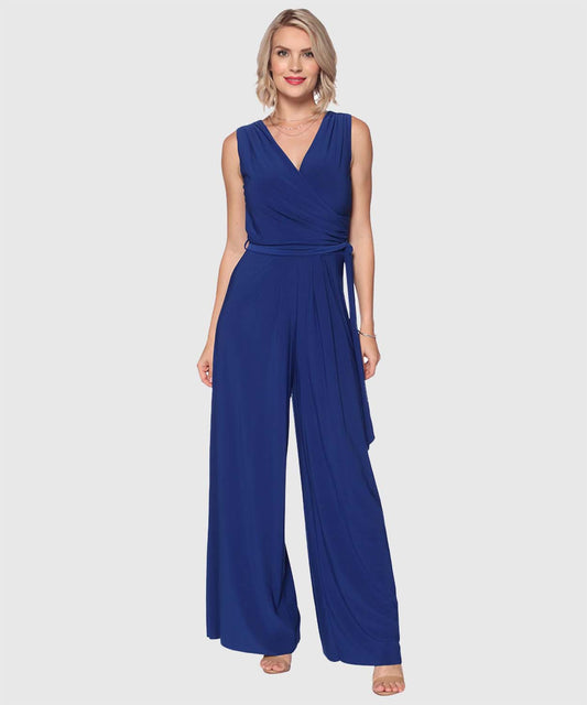 Last Tango Surplice Jumpsuit With Tie Waist