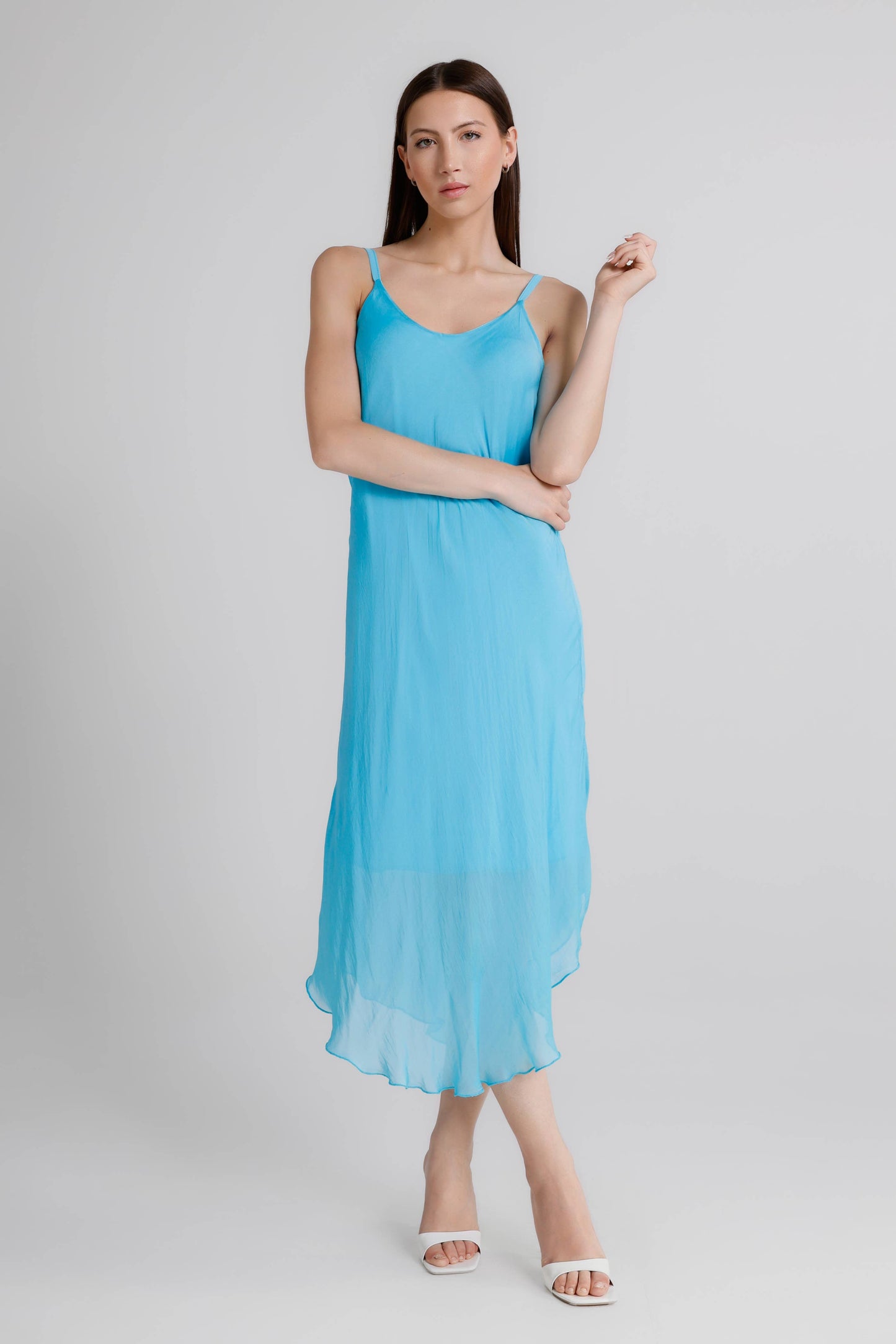 Rachel Silk Midi Dress (DT224)