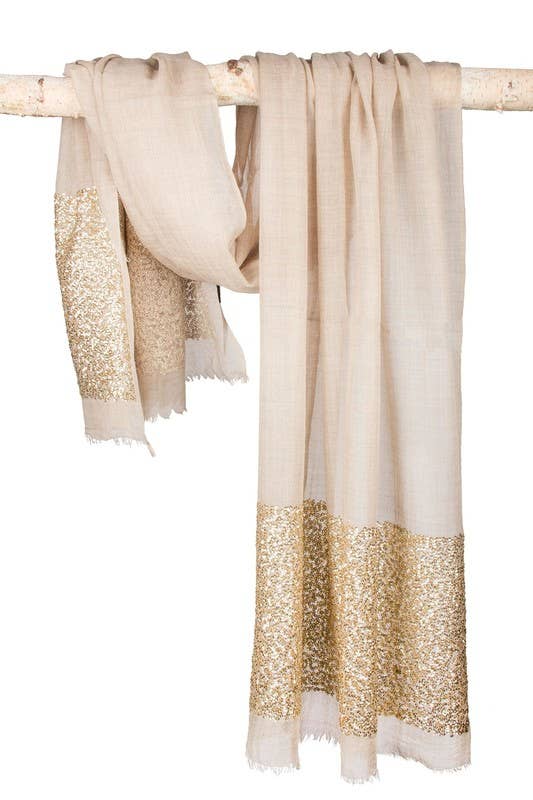 SAACHI - Sequins Wool Scarf