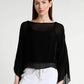 TINA Stephens Italy/Tees By Tina - Sofita 3/4 Sleeve Cropped Silk Kaftan (BQ200)