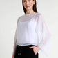 TINA Stephens Italy/Tees By Tina - Sofita 3/4 Sleeve Cropped Silk Kaftan (BQ200)