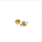 KARINE SULTAN - Parchment Texture Hoops - 24K Gold Plated