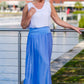 TINA Stephens Italy/Tees By Tina - Brenda Silk Foldover Waist Skirt (SL204)