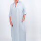 TINA Stephens Italy/Tees By Tina - Fernanda Open Collar Linen Dress (DQ107)