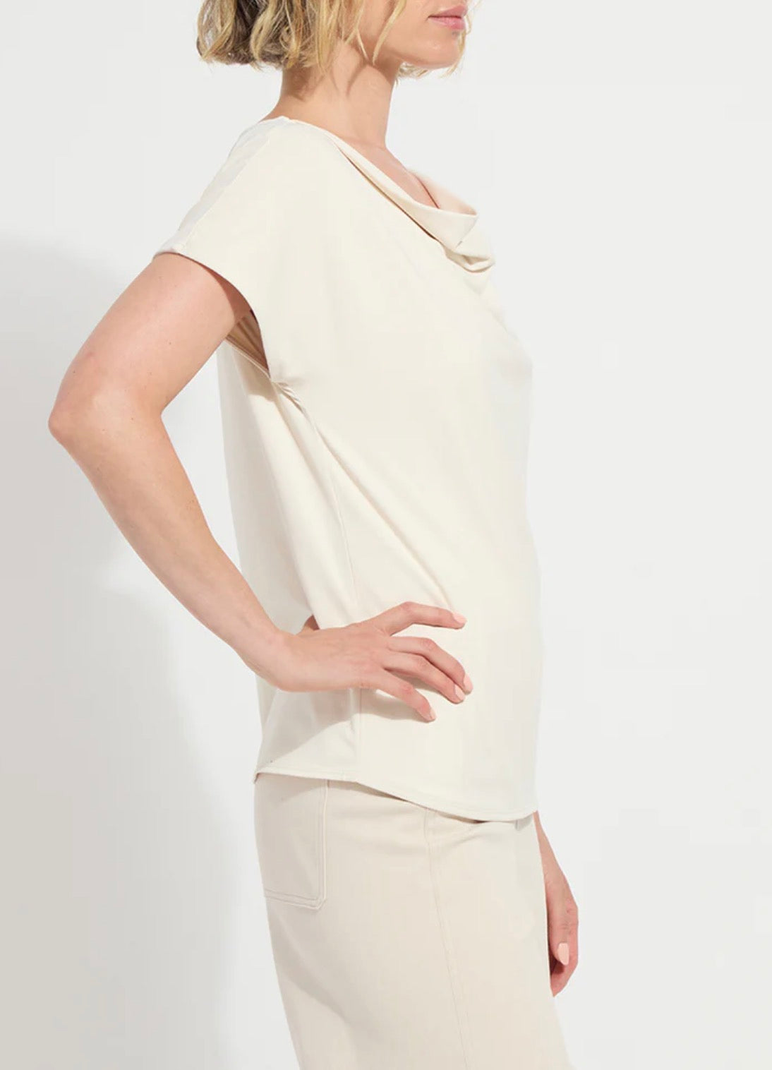 LYSSE Ensley Cowl Neck Top