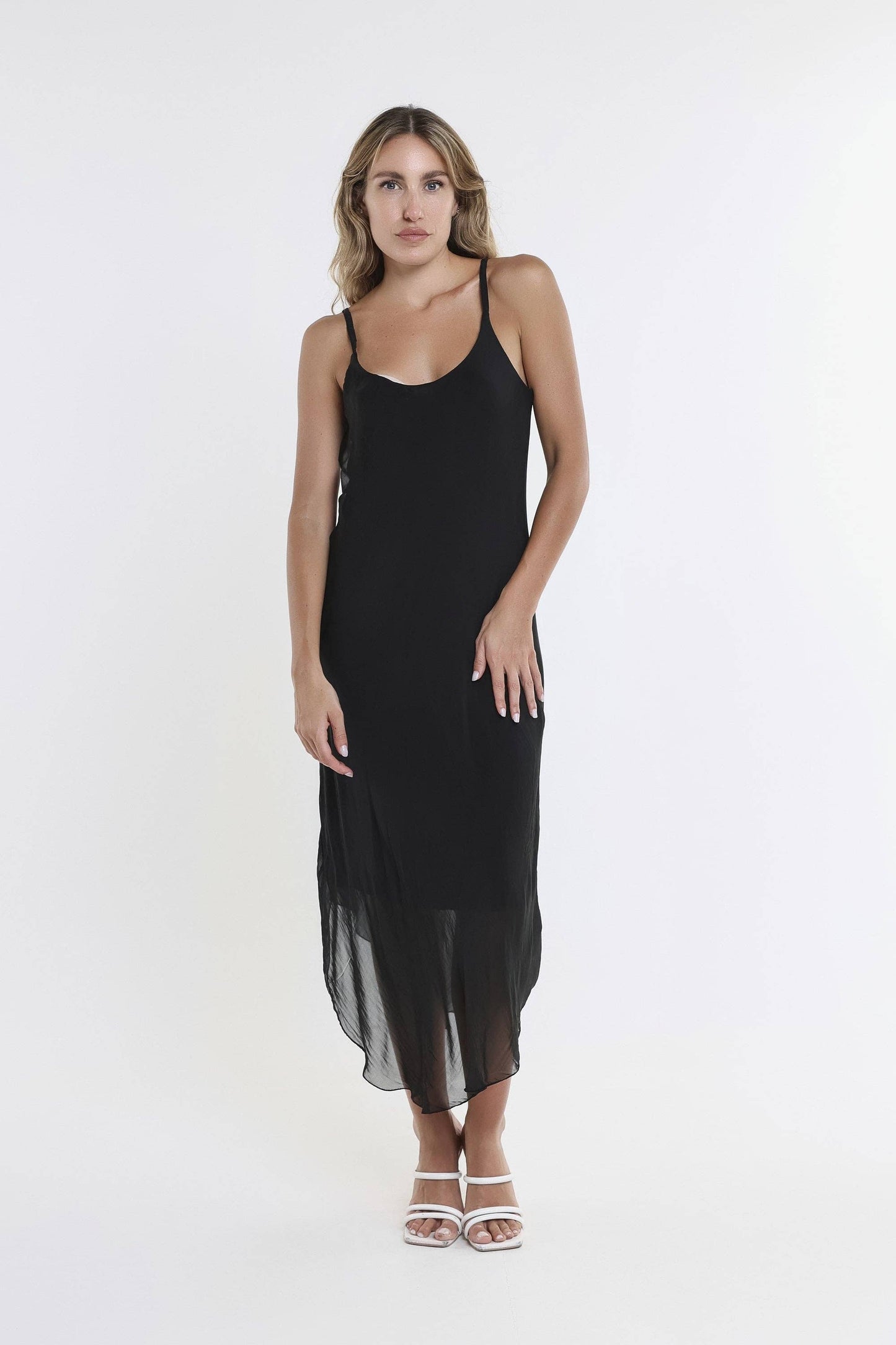Rachel Silk Midi Dress (DT224)