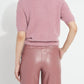 LYSSE OPALITE SHORT SLEEVE LUREX FEATHER CARDIGAN