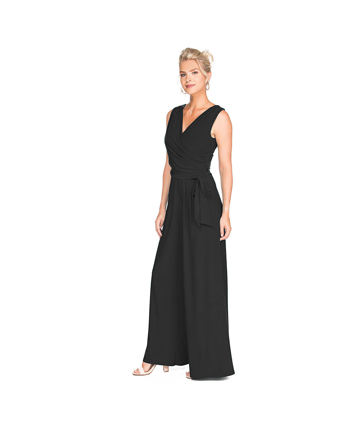 Last Tango Surplice Jumpsuit With Tie Waist