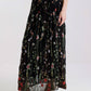 TINA Stephens Italy/Tees By Tina - Sable Garden Silk Skirt (SL202G)