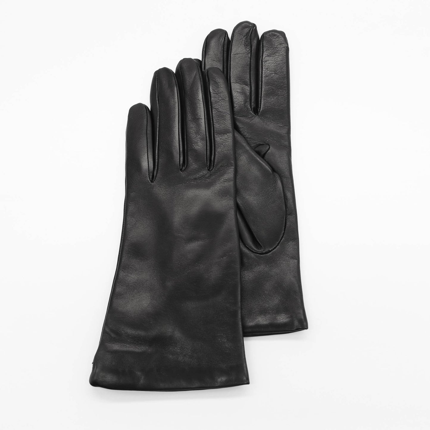 MADE IN ITALY 9" LEATHER GLOVES WITH CASHMERE LINING