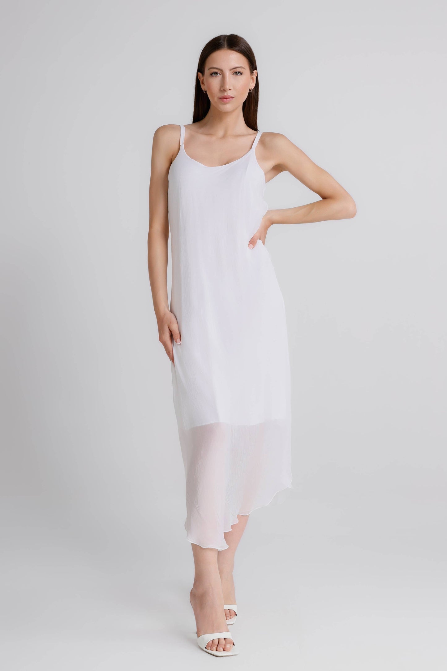 Rachel Silk Midi Dress (DT224)
