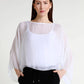 TINA Stephens Italy/Tees By Tina - Sofita 3/4 Sleeve Cropped Silk Kaftan (BQ200)