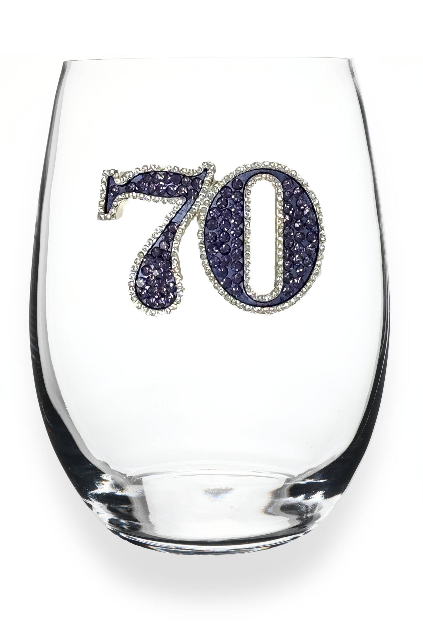The Queens' Jewels® - 70th Birthday Stemless Wine Glass