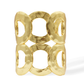 KARINE SULTAN - Intertwined Rings Cuff Bracelet - 24K Gold Plated