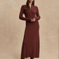 Varley Burnet Zip Knit Maxi Dress