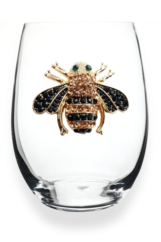 Bee - Stemless Wine Glass