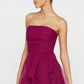 Theia Couture Teresa Strapless Draped Gown