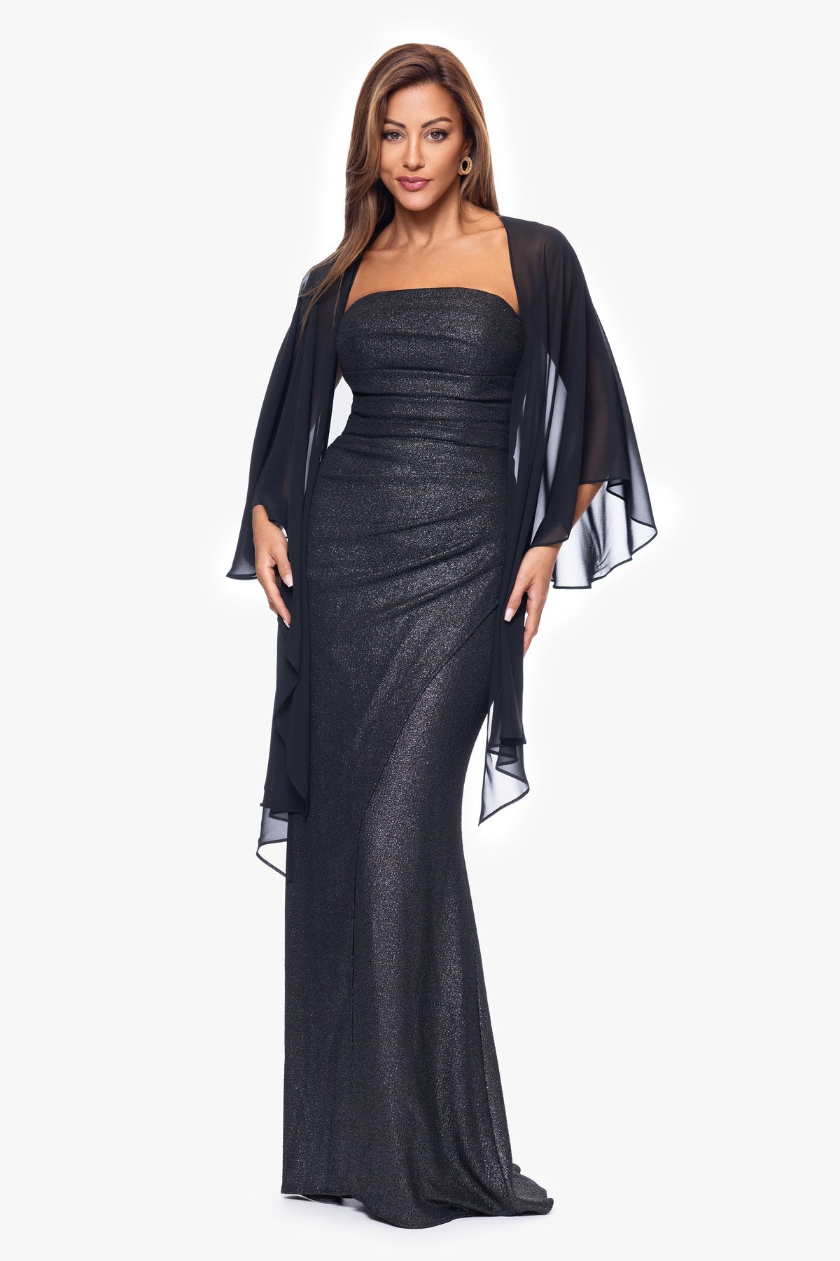 Betsy & Adam "BERNADETTE" CHIFFON SHAWL WRAP
