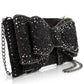 Bow Chic Sparkly Black Clutch