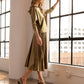 Jinna Stretch Shimmering Pleated Skirt