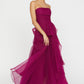 Theia Couture Teresa Strapless Draped Gown